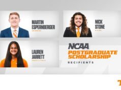 Tiga Pelajar-Atlet Tennessee Mendapatkan Beasiswa Pascasarjana NCAA