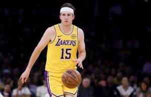 Austin Reaves absen selama sisa musim reguler Lakers karena cedera otot miring