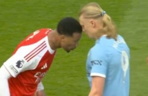 Bagaimana Gabriel lolos dari kartu merah vs Man City meski bentrok dengan Erling Haaland | Sepak Bola | Olahraga