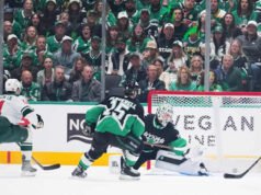 Boldy mencetak 2 gol dan satu assist saat Wild mengalahkan Stars 6-1 di seri pembuka