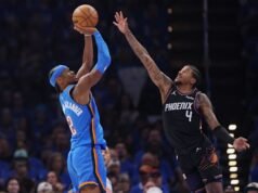 Gilgeous-Alexander mencetak 25 ace juara bertahan Thunder open playoff dengan kemenangan 119-84 atas Suns