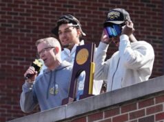 Kembali ke Ann Arbor, Dusty May memberi tahu penggemar Michigan yang gembira: ‘Trofi ini milikmu’