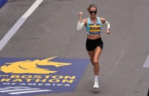 Zouhair Talbi dan Jess McClain mencatat waktu tercepat bagi orang Amerika di Boston Marathon