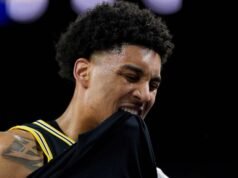 Bintang Michigan Yaxel Lendeborg mengalami cedera pergelangan kaki kiri dan cedera lutut dalam kemenangan Final Four Wolverines