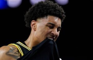Bintang Michigan Yaxel Lendeborg mengalami cedera pergelangan kaki kiri dan cedera lutut dalam kemenangan Final Four Wolverines