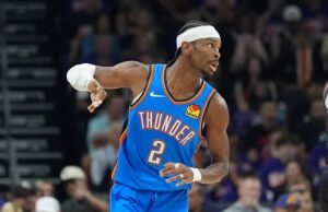 Gilgeous-Alexander mencetak 42, Thunder mengalahkan Suns 121-109 untuk memimpin seri 3-0