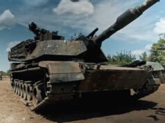 Menghadapi drone Rusia, tank Abrams Ukraina beradaptasi dengan lapis baja baru