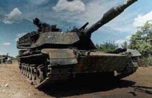 Menghadapi drone Rusia, tank Abrams Ukraina beradaptasi dengan lapis baja baru