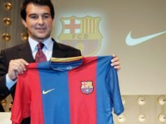 Gambar – Potensi tampilan akhir seragam kandang FC Barcelona untuk musim 2026/27
