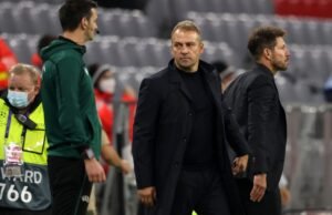 Video: Pesan Diego Simeone kepada Hansi Flick usai pertandingan Atletico vs Barcelona