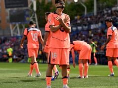 Lamine Yamal berterima kasih kepada rekan setimnya di Barcelona atas penghormatan setelah gol vs Getafe