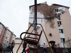 Video. Pemogokan mematikan di pasar di Nikopol, Kyiv mengecam a "kejahatan perang baru"