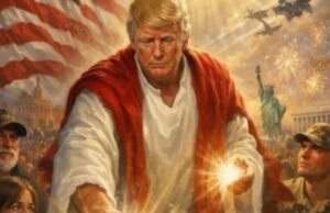 AS: Dituduh melakukan “penistaan agama”, Trump mencabut gambar yang dia terbitkan yang menggambarkan dirinya sebagai Yesus