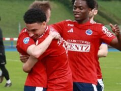 Sepak bola. Nasional 2: meski kalah jumlah, Haguenau tak segan-segan menang