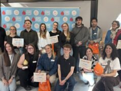 Strasbourg. Siswa diberi penghargaan atas komitmen mereka terhadap donasi plasma