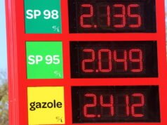 SP95-E10 rata-rata harganya di atas dua euro per liter